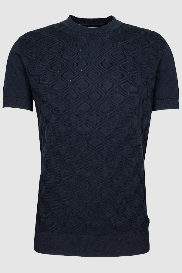 ΠΛΕΚΤΟ ΚΟΝΤΟΜΑΝΙΚΟ KARL LAGERFELD - 690 ΜΠΛΕ